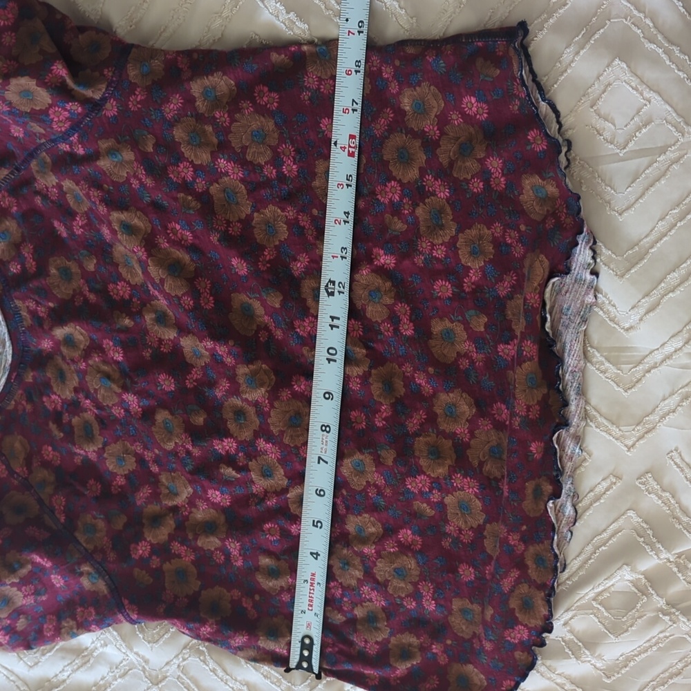 Natural Life Multicolor Floral Top Size L Y2kstyle - Picture 5 of 7